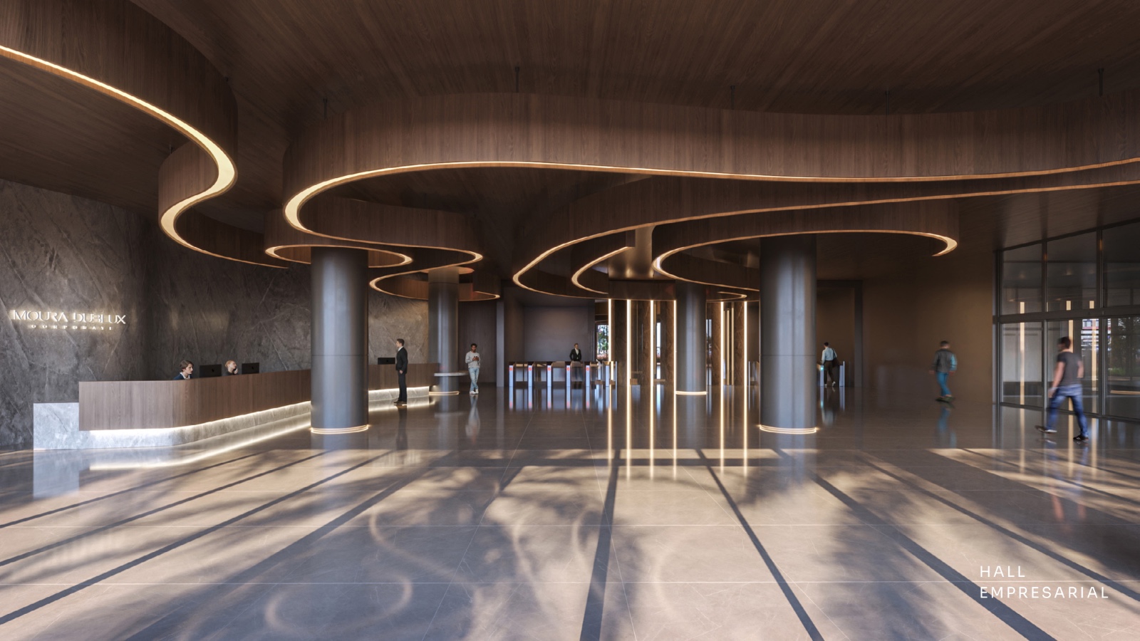 Hall empresarial do Moura Dubeux Corporate